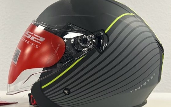 Jet Helm Twister II Luna Matt Black Neon - Bild 1