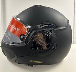 LS2 Klapphelm Advant Solid, Matt Schwarz in 3XL