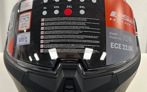 LS2 Klapphelm Advant Solid, Matt Schwarz in 3XL - Bild 7