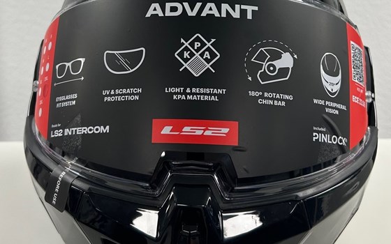 LS2 Klapphelm Advant Solid Gloss Black, Größe XXL - Bild 3