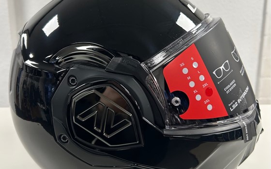 LS2 Klapphelm Advant Solid Gloss Black, Größe XXL - Bild 2
