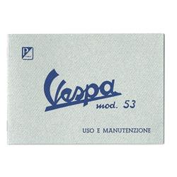 Bedienungsanleitung für Vespa 125 PIAGGIO 1953 für Vespa 125