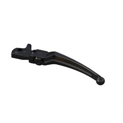 Sporthebel WUNDERKIND 2Stripes 
links, für Vespa GTS/GTS Super
125/300/310ccm (`22-), 
Aluminium eloxiert, 
Homologation: mit ABE, KBA
91118, schwarz/schwarz, einstellbar, 
als Accessoire - sehr schön