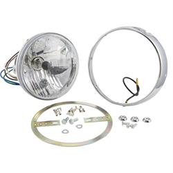 Scheinwerfer JOCKEY'S BOXENSTOP Klarglas H4 rund für Lambretta 125 LI 1°/150 LI 1°/175 TV 1°