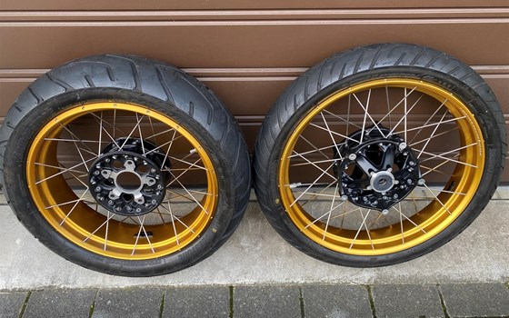 BMW R1200gs R1250gs Radsatz gold Kreuzspeichenräder Felgensatz - Bild 1