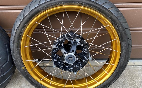 BMW R1200gs R1250gs Radsatz gold Kreuzspeichenräder Felgensatz - Bild 3