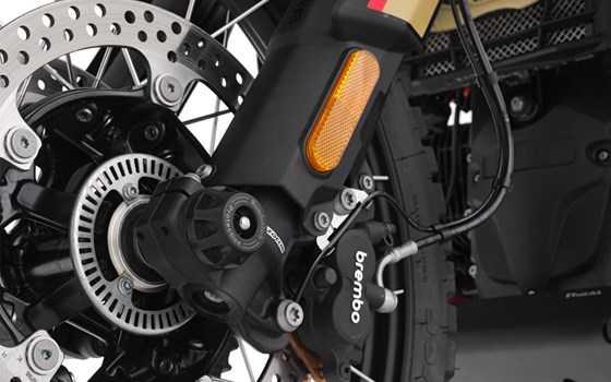 Achs-Schutzpads DOUBLESHOCK R 12 G/S - schwarz - vorne - Bild 2