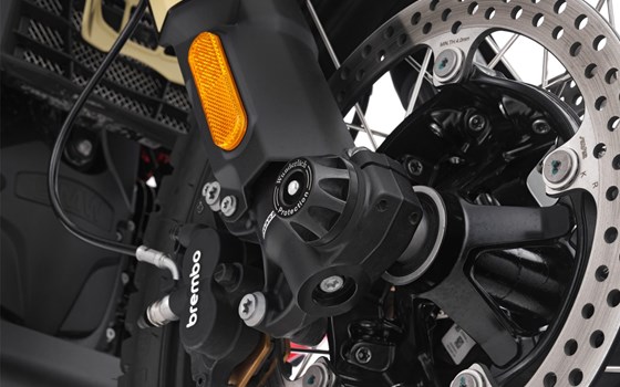 Achs-Schutzpads DOUBLESHOCK R 12 G/S - schwarz - vorne - Bild 3