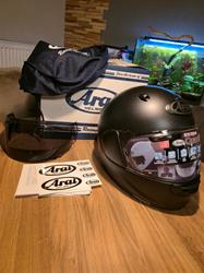 Arai Quantic Frost Schwarz Matt Motorradhelm Gr XS