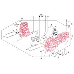 Motorgehäuse PIAGGIO für Vespa GTS/GTS Super/GTV 300ccm HPE (`18-)