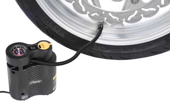 Tragbarer 6-bar Luftkompressor für Motorrad und Touring AirMan- schwarz - Bild 1