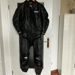 zweiteilige Leder Motorradkombi Herren