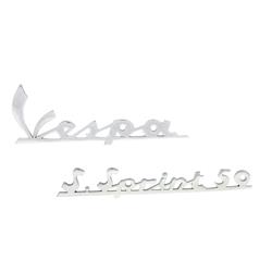 Schriftzug "Vespa" + "S.Sprint 50" Beinschild/Heck vorne oder hinten für Vespa 50 SS