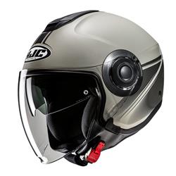 Helm HJC i40N, grau, Gr. XL, 61-62 cm Jethelm