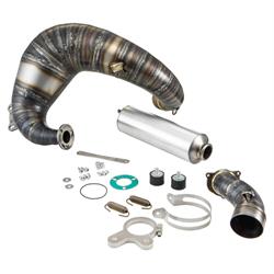 Rennauspuff BFA MOTORI 288, Stahl klarlackiert, Farbe (ESD): silber für Vespa 90/R/SS/100/125/PV/ET3