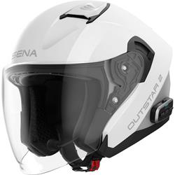 Helm SENA OUTSTAR 2 smart, weiß glänzend, Gr. S, 55-56cm Jethelm