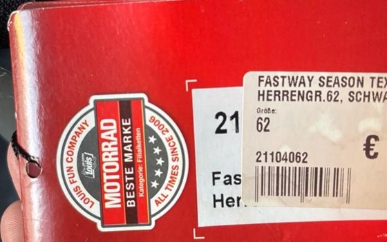 Motorradhose Textil Fast Way Gr. 62 Neu! - Bild 3