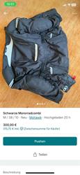 Schwarze Motorradcombi Damen