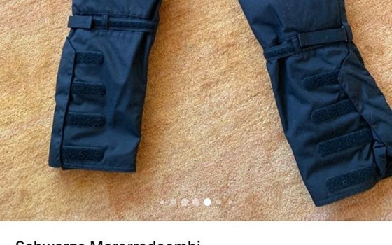 Schwarze Motorradcombi Damen - Bild 2