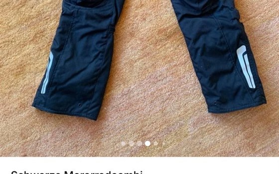 Schwarze Motorradcombi Damen - Bild 3