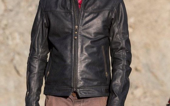 ROLAND SANDS DESIGN WALKER Lederjacke  schwarz  Größe M - Bild 3