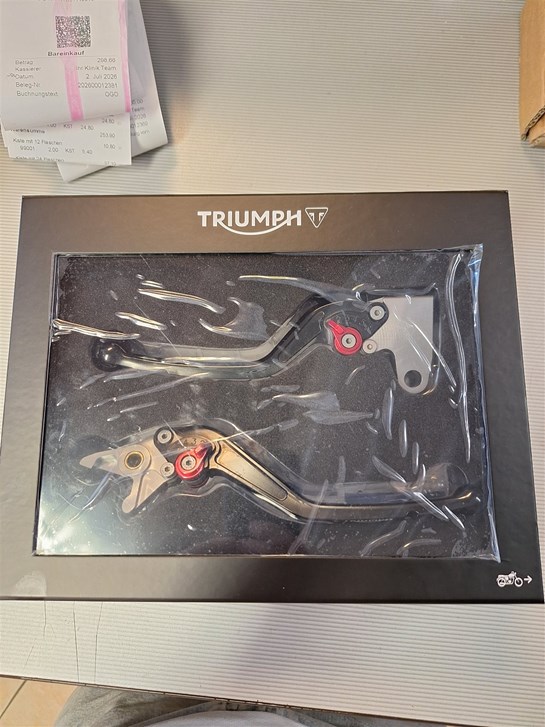 Triumph Hebelset verstellbar (gebraucht) SP: € 124,90 passend für verschiedene Modele, (Siehe Beschreibung)