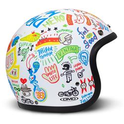 Helm DMD RETRO Soul, weiß matt, Gr. L, 58cm Jethelm