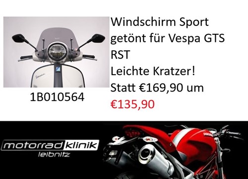 Windschirm Sport getönt für Vespa GTS RST