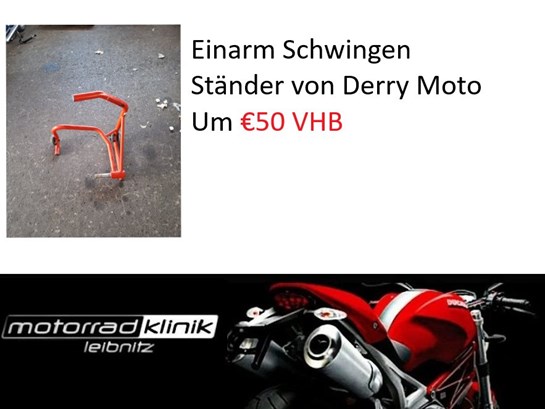 Einarm Schwingen Ständer von Derry Moto um €50 VHB