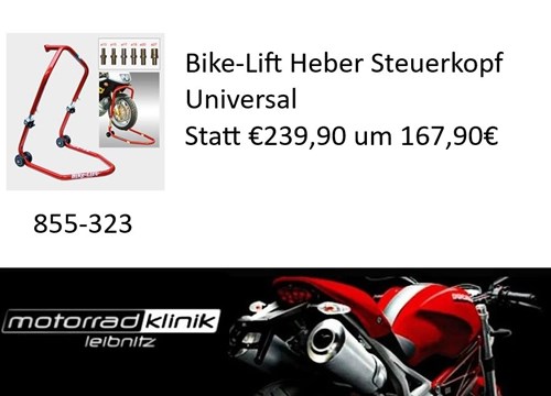 Bike-Lift Heber Steuerkopf Universal Statt €239,90 um €167,90