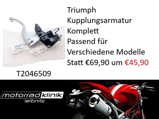 Triumph Kupplungsamatur Komplett Triumph Passend bei diversen Modellen siehe Beschreibung. Um €45,90