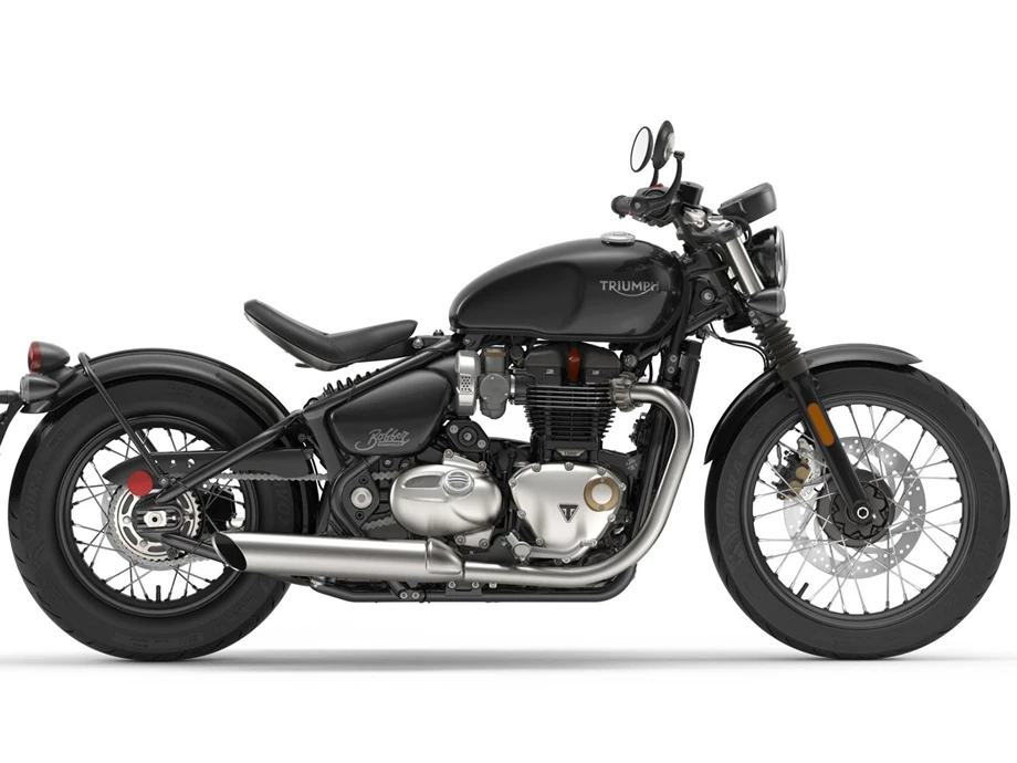 Verleihmotorrad Triumph Bonneville Bobber vom Händler Klingenberger Kehl GbR Bild 1: Verleihmotorrad Triumph Bonneville Bobber vom Händler Klingenberger Kehl GbR