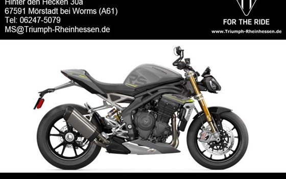 Verleihmotorrad Triumph Speed Triple RS vom Händler Kfz- und Zweirad-Technik Marcel Schmidt - Bild 1 Verleihmotorrad Triumph Speed Triple RS vom Händler Kfz- und Zweirad-Technik Marcel Schmidt - Bild 1