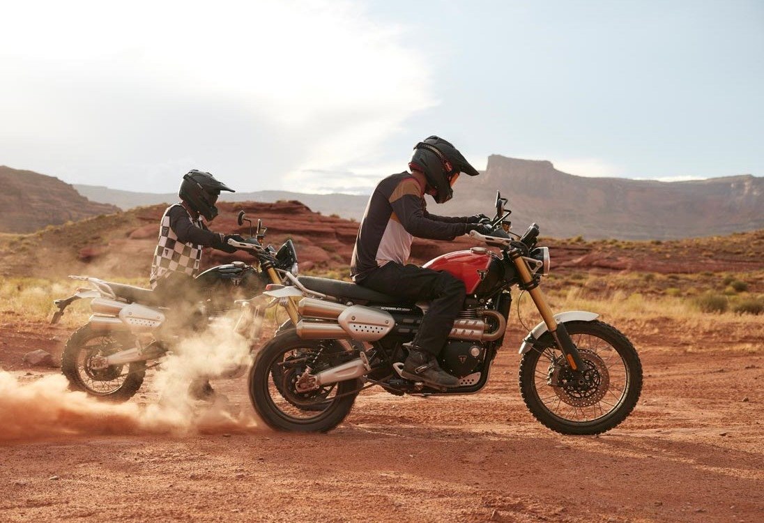 Verleihmotorrad Triumph Scrambler 1200 XE vom Händler hmf Motorräder GmbH