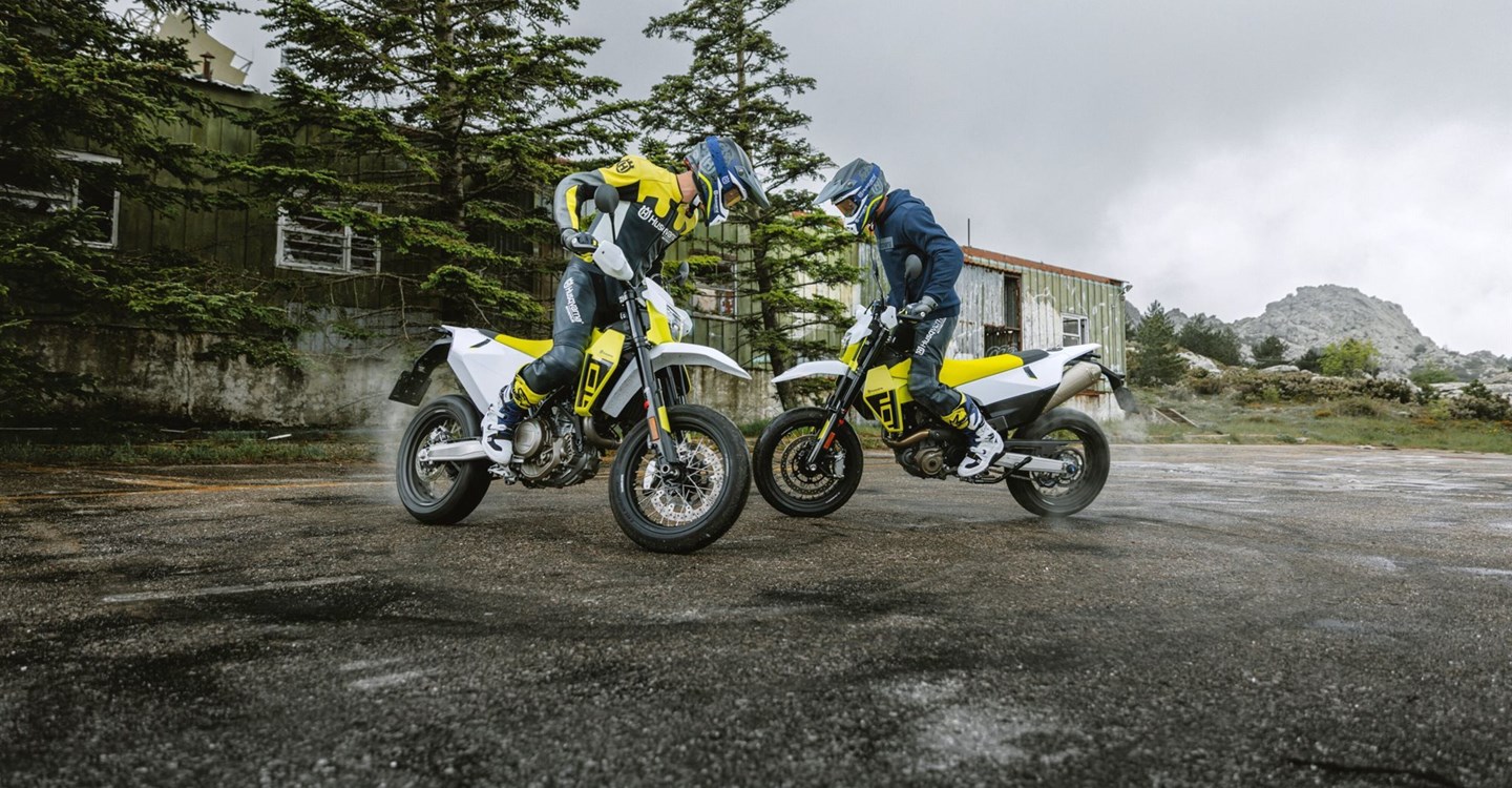 Verleihmotorrad Husqvarna 701 Supermoto vom Händler BKM Bikes Handels GmbH