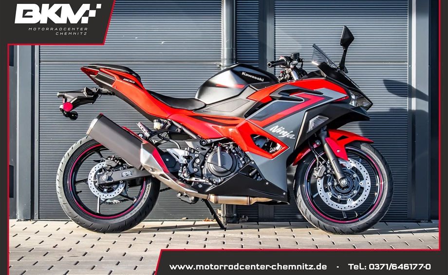 Verleihmotorrad Kawasaki Ninja 500 SE vom Händler BKM Bikes Handels GmbH Bild 1: Verleihmotorrad Kawasaki Ninja 500 SE vom Händler BKM Bikes Handels GmbH