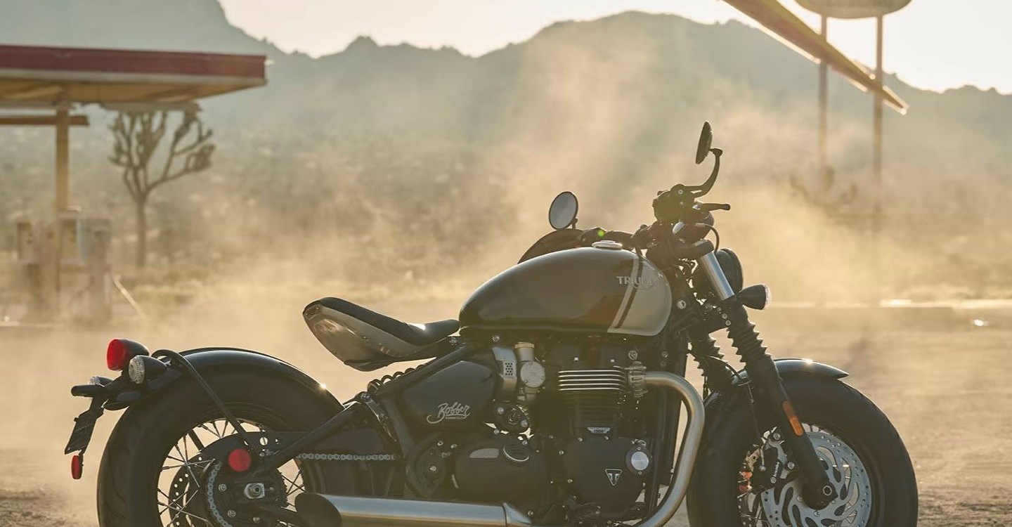 Verleihmotorrad Triumph Bonneville Bobber vom Händler hmf Motorräder GmbH