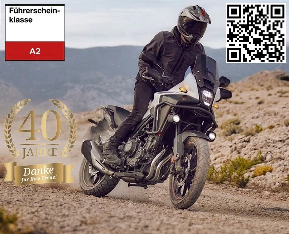 Verleihmotorrad Honda NX500 vom Händler Tempo-Zweirad-Treff GmbH Bild 1: Verleihmotorrad Honda NX500 vom Händler Tempo-Zweirad-Treff GmbH