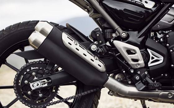 Verleihmotorrad Triumph Scrambler 400 X vom Händler Bahros Bike Bude GmbH - Bild 7 Verleihmotorrad Triumph Scrambler 400 X vom Händler Bahros Bike Bude GmbH - Bild 7