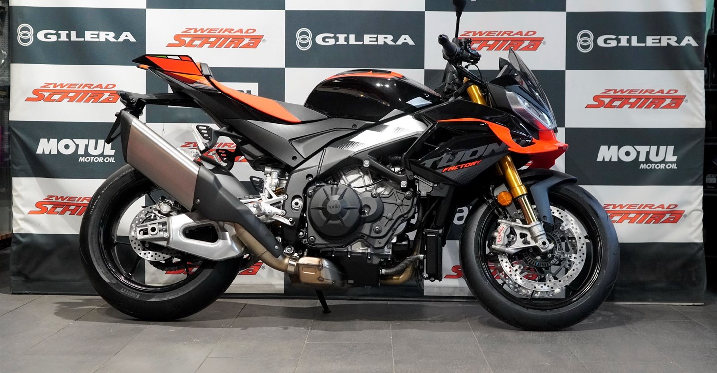 Verleihmotorrad Aprilia Tuono V4 1100 Factory vom Händler Zweirad Schira Inh. Uwe Schütze e.K.
