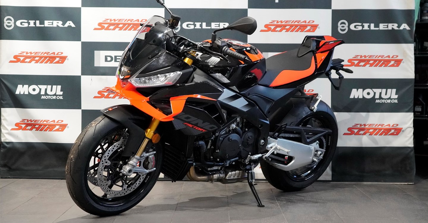 Verleihmotorrad Aprilia Tuono V4 1100 Factory vom Händler Zweirad Schira Inh. Uwe Schütze e.K.
