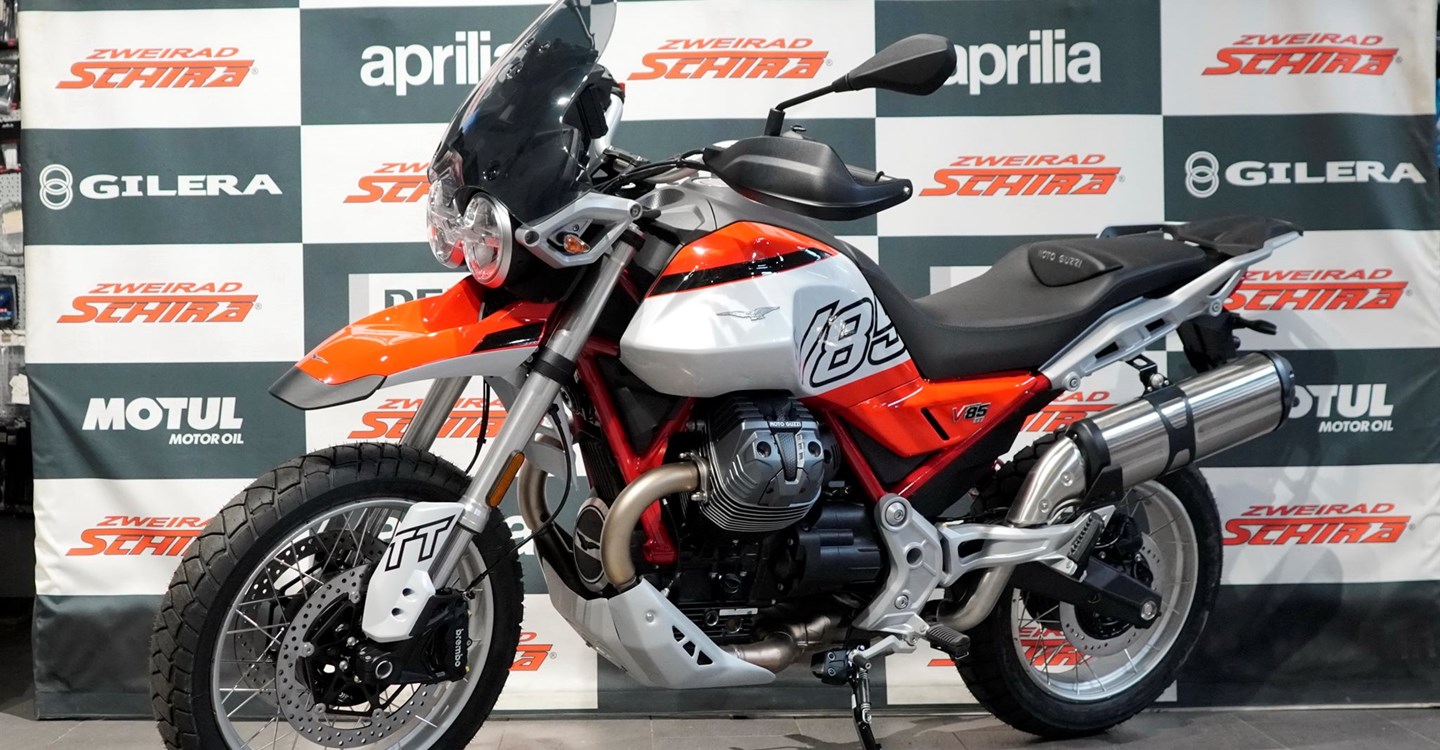 Verleihmotorrad Moto Guzzi V85 TT vom Händler Zweirad Schira Inh. Uwe Schütze e.K.