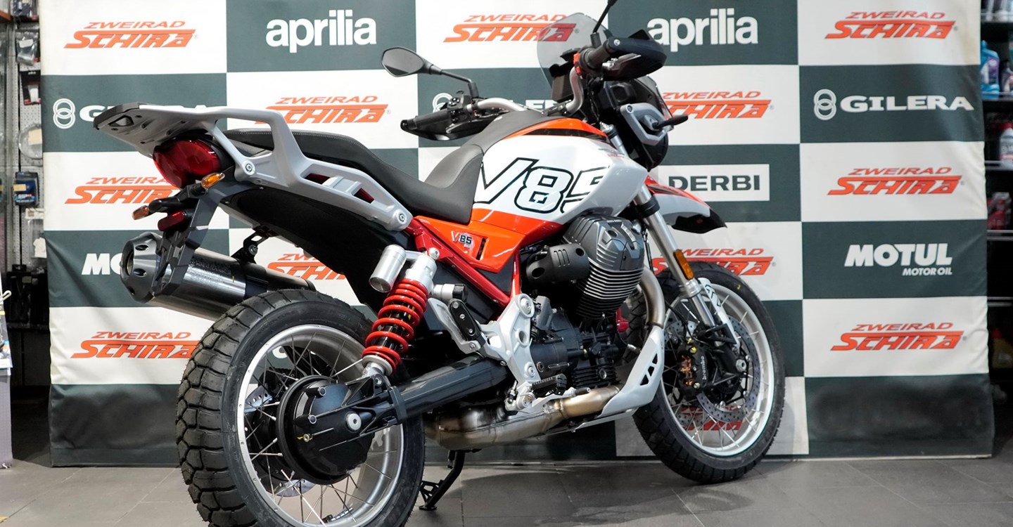 Verleihmotorrad Moto Guzzi V85 TT vom Händler Zweirad Schira Inh. Uwe Schütze e.K.
