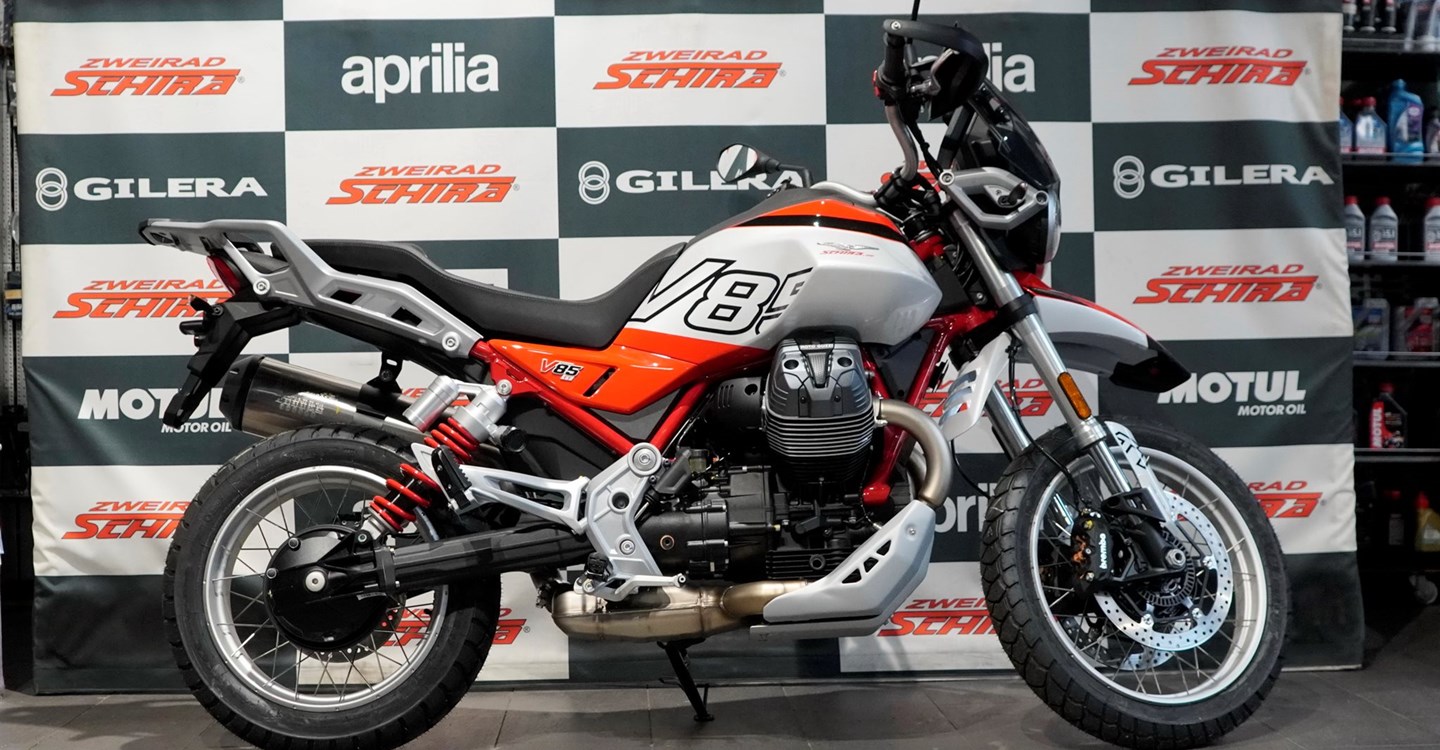 Verleihmotorrad Moto Guzzi V85 TT vom Händler Zweirad Schira Inh. Uwe Schütze e.K.