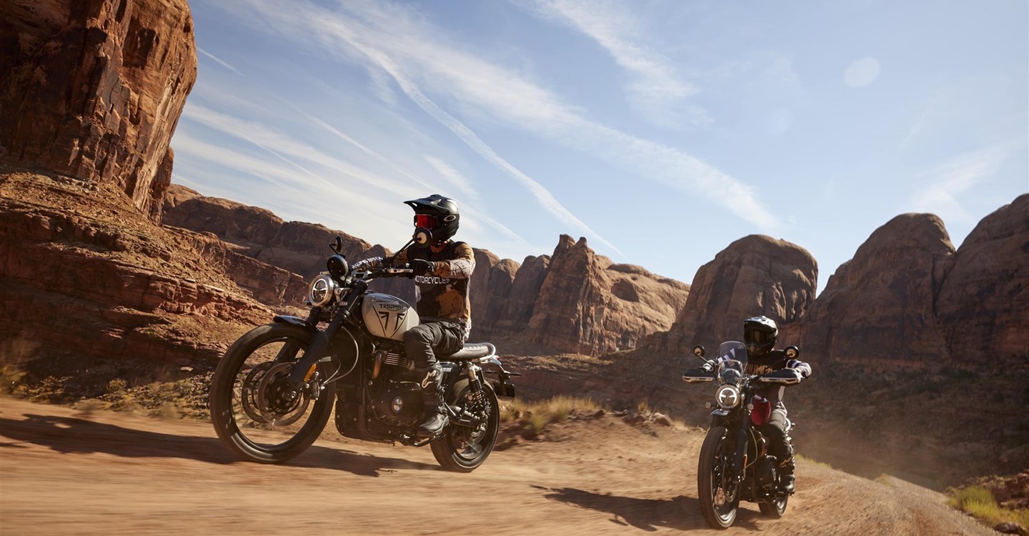 Verleihmotorrad Triumph Scrambler 1200 X vom Händler Motorrad Dirnberger GmbH & Co. KG