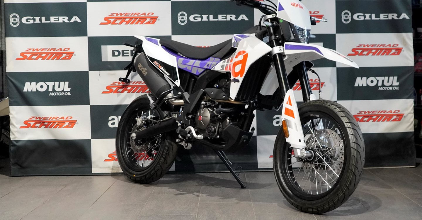 Verleihmotorrad Aprilia SX 125 vom Händler Zweirad Schira Inh. Uwe Schütze e.K.