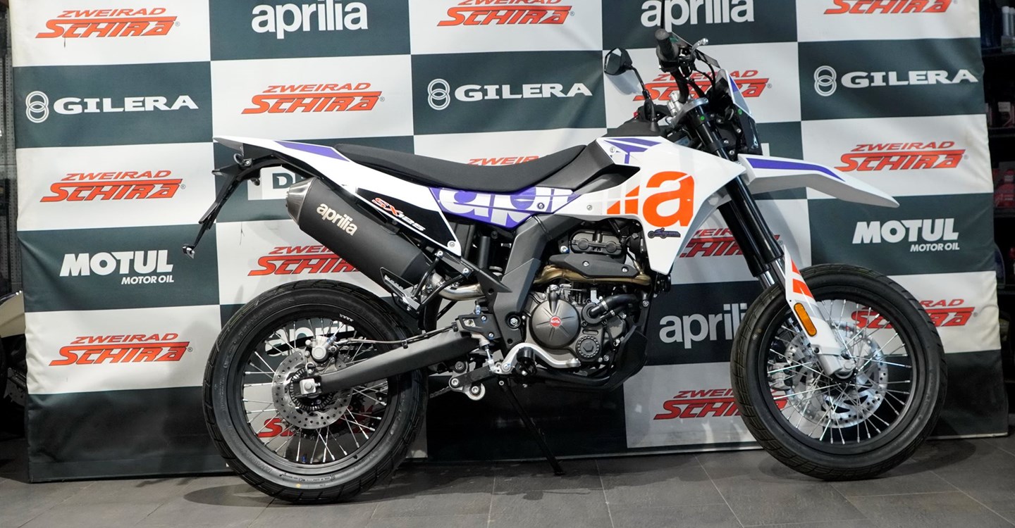 Verleihmotorrad Aprilia SX 125 vom Händler Zweirad Schira Inh. Uwe Schütze e.K.