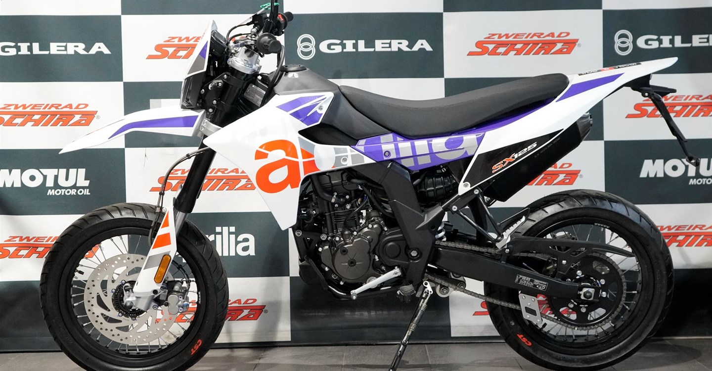 Verleihmotorrad Aprilia SX 125 vom Händler Zweirad Schira Inh. Uwe Schütze e.K.