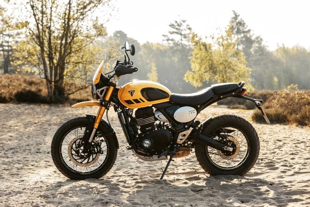 Verleihmotorrad Triumph Scrambler 400 XC vom Händler hmf Motorräder GmbH