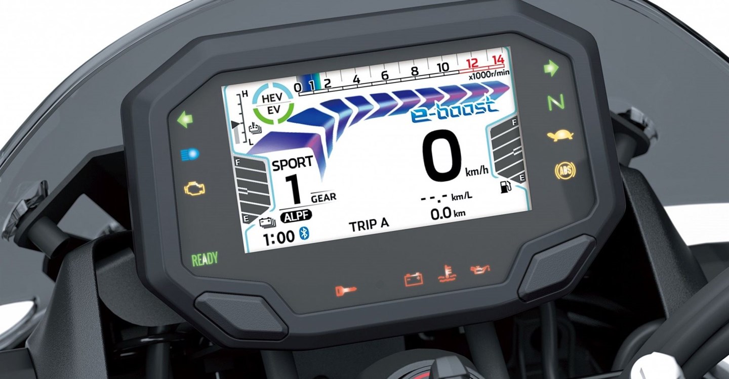 Verleihmotorrad Kawasaki Z7 Hybrid vom Händler Motorradtechnik Geenen GmbH